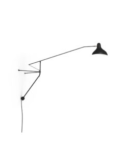Mantis BS2 Wall Lamp Black Satin by DCW Editions