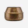 Flower pot, Rattan, Brass finish by HOUSE DOCTOR
